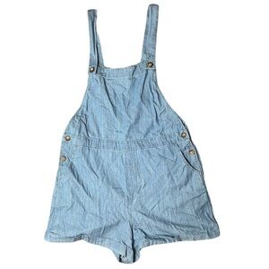 NWT Hollister Denim Blue Short Overalls